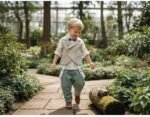 Βαπτιστικό Ρούχο Αγόρι Dolce Bambini 7115 – Premium Σύνολο σε Μπεζ & Φυστικί