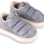 Δερμάτινα Sneakers Babywalker "Pure Classic Velcro" – Σιέλ