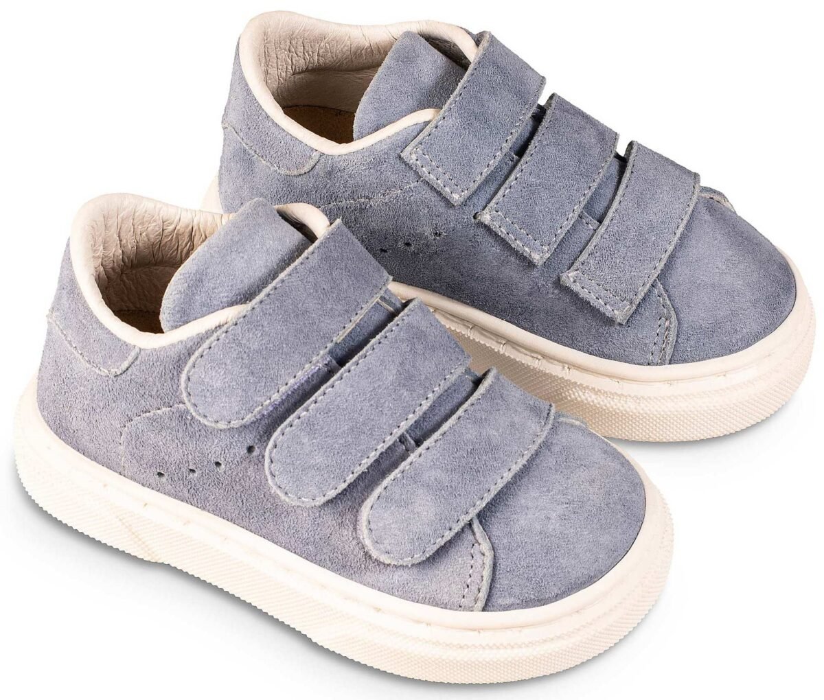 BW4254-LIGHT-BLUE1-BABYWALKER.jpg Δερμάτινα Sneakers Babywalker "Pure Classic Velcro" – Σιέλ - Image 1