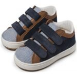 Δίχρωμα Sneakers Babywalker "Urban Velcro" – Μπλε Ταμπά - Image 4