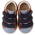 Δίχρωμα Sneakers Babywalker "Urban Velcro" – Μπλε Ταμπά - Image 3
