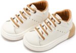 Δερμάτινα Sneakers Babywalker "Urban Chic Lace" – Λευκό Μπεζ EXC5294 - Image 2