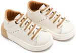 Δερμάτινα Sneakers Babywalker "Urban Chic Lace" – Λευκό Μπεζ EXC5294 - Image 3