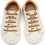 Δερμάτινα Sneakers Babywalker "Urban Chic Lace" – Λευκό Μπεζ EXC5294