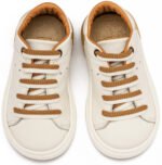 Δερμάτινα Sneakers Babywalker "Urban Chic Lace" – Λευκό Μπεζ EXC5294