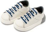 Δερμάτινα Sneakers Babywalker "Nautical Lace" – Λευκό Μπλε EXC5294-BLUE