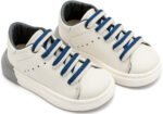 Δερμάτινα Sneakers Babywalker "Nautical Lace" – Λευκό Μπλε EXC5294-BLUE - Image 2
