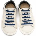 Δερμάτινα Sneakers Babywalker "Nautical Lace" – Λευκό Μπλε EXC5294-BLUE - Image 3