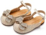 Παιδικά Παπούτσια Βάπτισης Κορίτσι Babywalker "Crystal Bow Sandal" – Δερμάτινα με Στρας EXC/5868 - Image 4