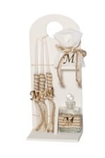 Σετ Βάπτισης Κορίτσι "Flower Monogram" – Premium Σετ Κουμπάρου με Μπουντουάρ & Καθρέφτη - Image 5