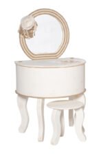 Σετ Βάπτισης Κορίτσι "Flower Monogram" – Premium Σετ Κουμπάρου με Μπουντουάρ & Καθρέφτη - Image 2