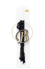 Σετ Βάπτισης Αγόρι "Monogram Navy Gold" – Premium Σετ Κουμπάρου με Σκαμπό & Plexiglass Μονόγραμμα - Image 6