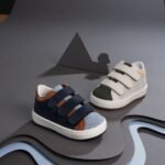 Δίχρωμα Sneakers Babywalker "Urban Velcro" – Μπλε Ταμπά - Image 5