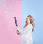 Κανονάκι με κομφετί για Gender Reveal Ροζ 60 εκ.