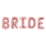Τεράστια ροζ-χρυσό μπαλόνια Bride (5 τεμ)