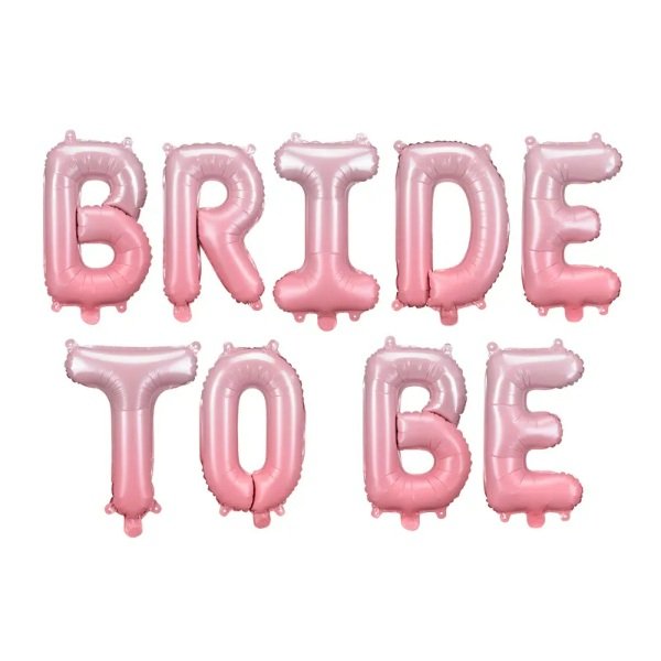set-balonia-bride-to-be-roz-ombre.jpg Σετ Μπαλόνια “Bride to be” ροζ όμπρε (9 τεμ) - Image 1